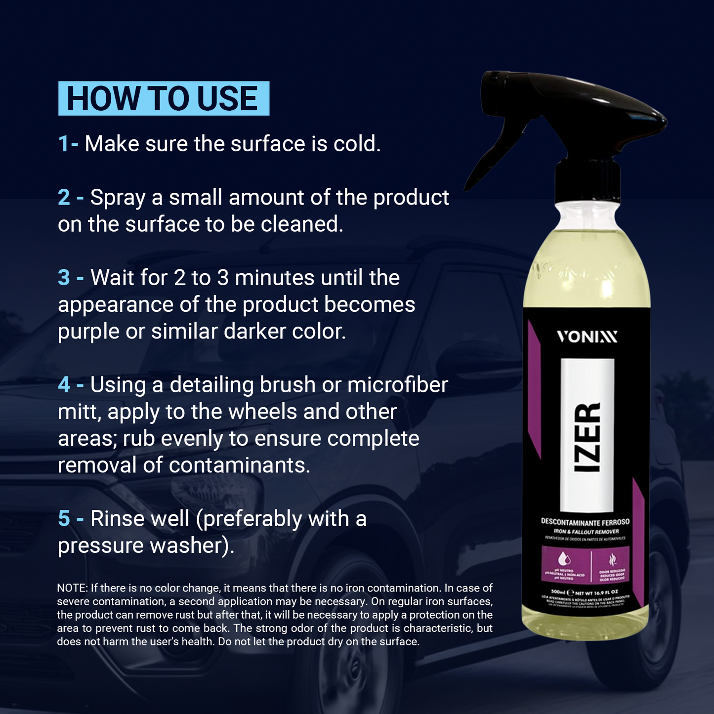 Vonixx - Izer Iron Remover | Non-Acid Wheel Cleaner