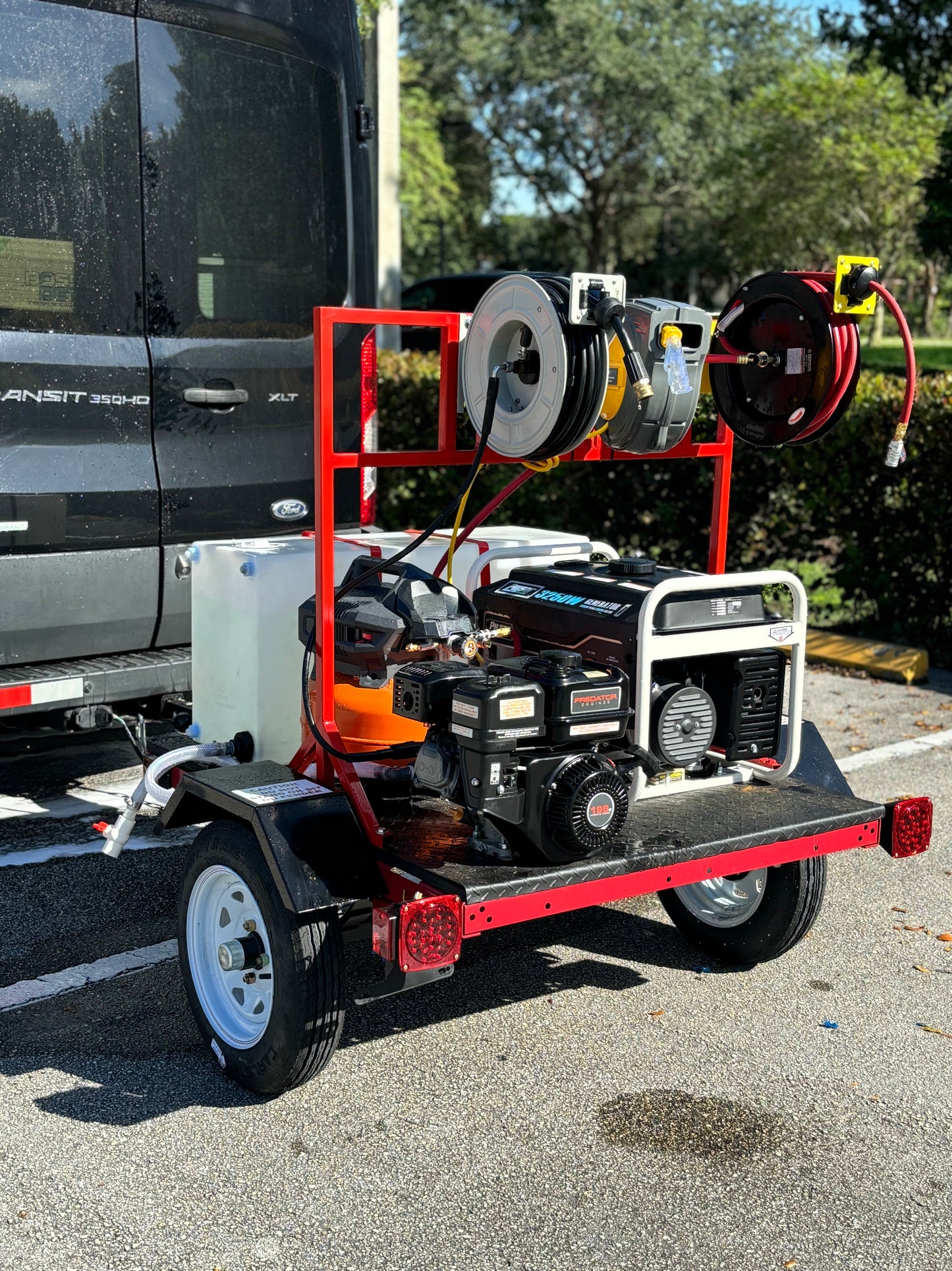 Trailer detailing equipment