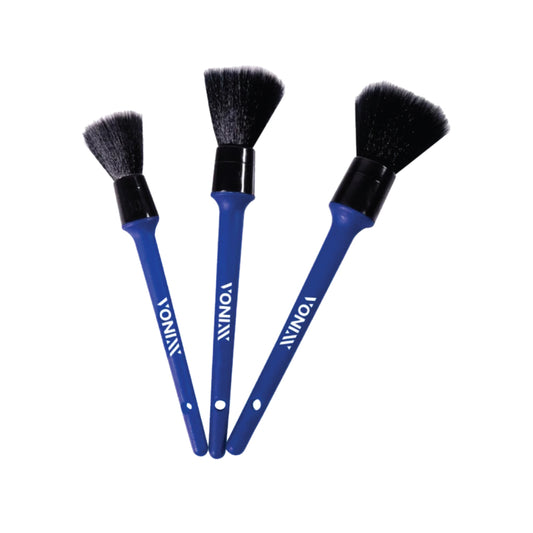 Vonixx Ultra Soft Interior Detailing Brushes - 3 Pcs